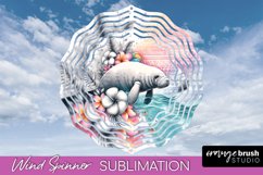 Sea Animals Wind Spinner - Summer Wind Spinner Sublimation Product Image 1