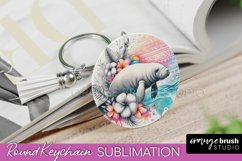 Sea Animals Keychain - Summer Keychain Sublimation Design Product Image 1