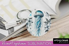 Sea Animals Keychain - Summer Keychain Sublimation Design Product Image 1