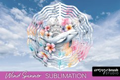 Sea Animals Wind Spinner - Summer Wind Spinner Sublimation Product Image 1