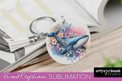 Sea Animals Keychain - Summer Keychain Sublimation Design Product Image 1
