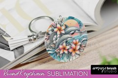 Sea Animals Keychain - Summer Keychain Sublimation Design Product Image 1