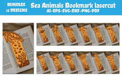 Sea Animals Bookmark Lasercut BUNDLES 12 Product Image 2