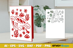 Sea Animals Card Cover Papercut Product Image 2