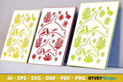 Sea Animals Card Cover Papercut Product Image 1