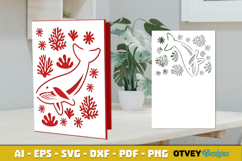 Sea Animals Card Cover Papercut Product Image 3
