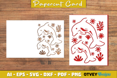 Sea Animals Card Cover Papercut Product Image 3