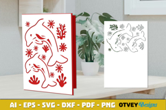 Sea Animals Card Cover Papercut Product Image 2