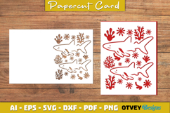 Sea Animals Card Cover Papercut Product Image 3