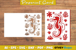 Sea Animals Card Cover Papercut Product Image 3