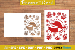 Sea Animals Card Cover Papercut Product Image 4