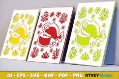 Sea Animals Card Cover Papercut Product Image 1