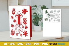 Sea Animals Card Cover Papercut Product Image 2