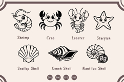 Cute Sea Animals SVG Bundle | 28 Animal Files - PNG &amp; SVG Product Image 5