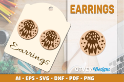 Lasercut Wooden Earrings Sea Animals Product Image 1