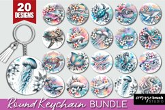 Sea Animals Keychain Bundle - Summer Keychain Sublimation