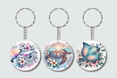 Sea Animals Keychain Bundle - Summer Keychain Sublimation