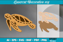 Sea Animals Lasercut Decoration SVG Product Image 1