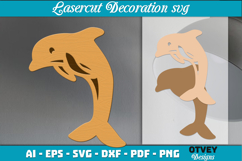 Sea Animals Lasercut Decoration SVG Product Image 1
