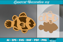 Sea Animals Lasercut Decoration SVG Product Image 1
