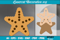 Sea Animals Lasercut Decoration SVG Product Image 1