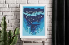 Layered papercut | Sea paper cut | Sea papercut Product Image 2
