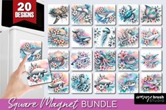 Sea Animals Magnet Sublimation - Beach Magnet Bundle