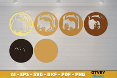 Dophin Sea Animals Mandala 3D Layered Lasercut Product Image 3
