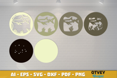 Shark Sea Animals Mandala 3D Layered Lasercut Product Image 3