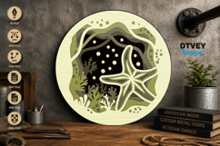 Star Fish Sea Animals Mandala 3D Layered Lasercut Product Image 2