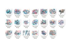 Sea Animals Mouse Pad Bundle - Beach Sublimation Mouse Pad