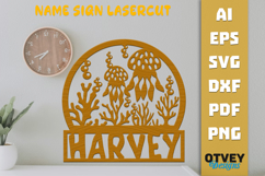 Sea Animals Name Sign Lasercut Product Image 1