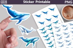 Whale Sticker Printable | Sea Animals Sticker Product Image 1