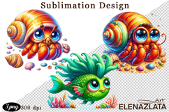 Sea Animals Clipart - Sea Animals Png Product Image 1