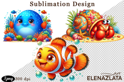 Sea Animals Clipart - Sea Animals Png Product Image 1