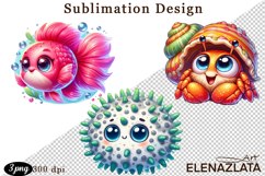 Sea Animals Clipart - Sea Animals Png Product Image 1