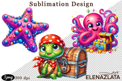 Sea Animals Clipart - Sea Animals Png Product Image 1