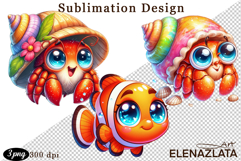 Sea Animals Clipart - Sea Animals Png Product Image 1