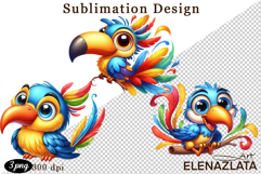 Watercolor hummingbird bird clipart, hand drawn Product Image 1