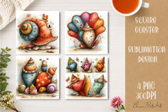 Beach Coaster Sublimation. Sea Coaster Design Product Image 1