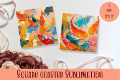 Fishing Mug coaster| Coaster Mug Sublimation| fish coaster Product Image 1