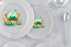 Sea crab Sublimation PNG Design, Ocean Life Product Image 3
