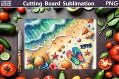 Sea Wave Cutting Board | Beach Glasses Cutting Board Product Image 1