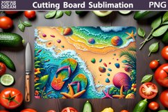 Sea Wave Cutting Board | Beach Glasses Cutting Board Product Image 1