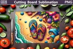 Sea Wave Cutting Board | Beach Glasses Cutting Board Product Image 1