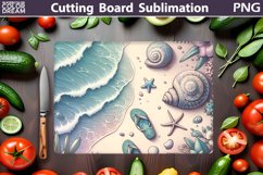 Sea Wave Cutting Board | Beach Glasses Cutting Board Product Image 1
