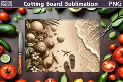 Sea Wave Cutting Board | Beach Glasses Cutting Board Product Image 1