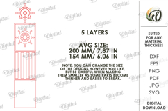 Sea Home Decor Laser Cut. Wall Decor. Ship Wheel SVG Product Image 2