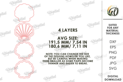 Sea Home Decor Laser Cut. Jewelry Dish. Seashell SVG Product Image 2