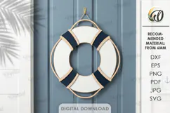 Sea Home Decor Laser Cut. Wall Decor. Door Sign SVG Product Image 1